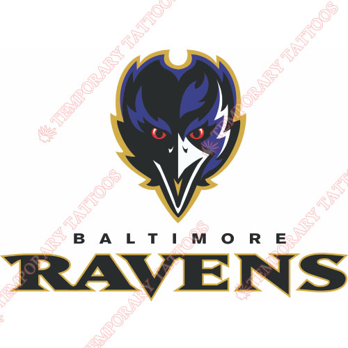 Baltimore Ravens Customize Temporary Tattoos Stickers NO.412